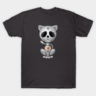 Gray Zombie Sugar Kitten Cat T-Shirt